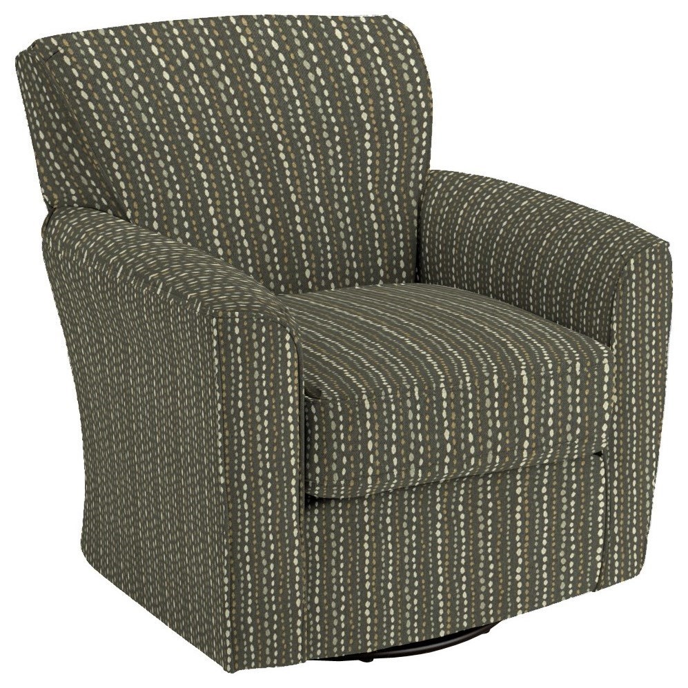 Best Home Furnishings Kaylee 2887 33023A Kaylee Swivel Barrel Arm Chair Wayside Furniture